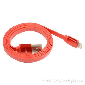 Lightning to USB Cable, Red 8-pin Dock Connector to Micro USB Adapter